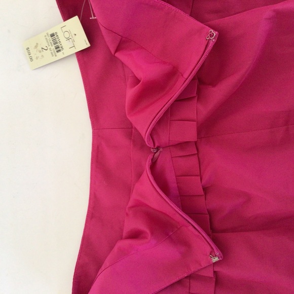 LOFT MAGENTA PINK SKIRT SIZE 2 NWT - Picture 11 of 12